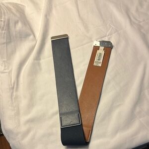 Ralph Lauren Kids navy blue Leather Belt